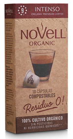Cápsulas de café orgánico INTENSO, compatibles con Nespresso® y 100% COMPOSTABLES