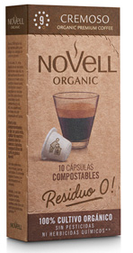 Cápsulas de café orgánico CREMOSO, compatibles con Nespresso® y 100% COMPOSTABLES.