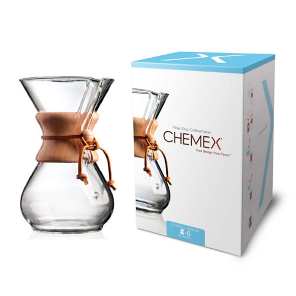  Chemex Cafetera de vidrio para verter - Serie clásica - 3 tazas  - Embalaje exclusivo : Todo lo demás