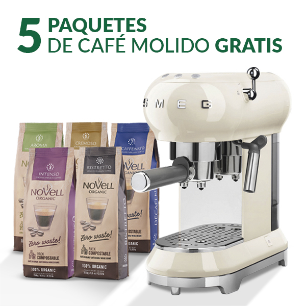 Pack Regalo: Cafetera Smeg Espresso + Cafés